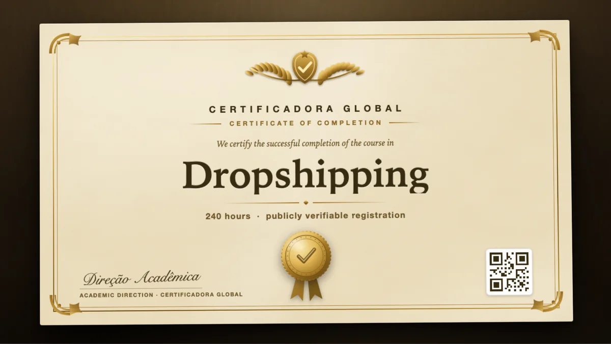 Cover of the Dropshipping course