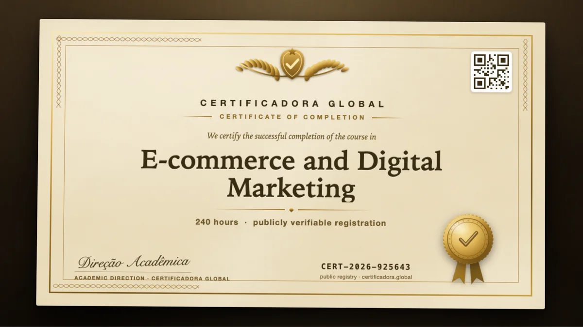 Cover of the E-commerce and Digital Marketing course
