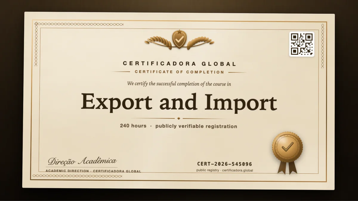 Cover of the Export and Import course