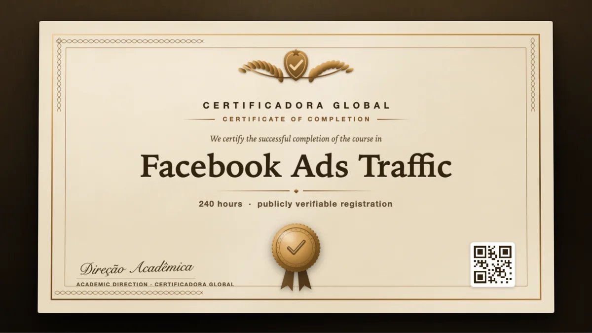 Cover of the Facebook Ads Traffic course
