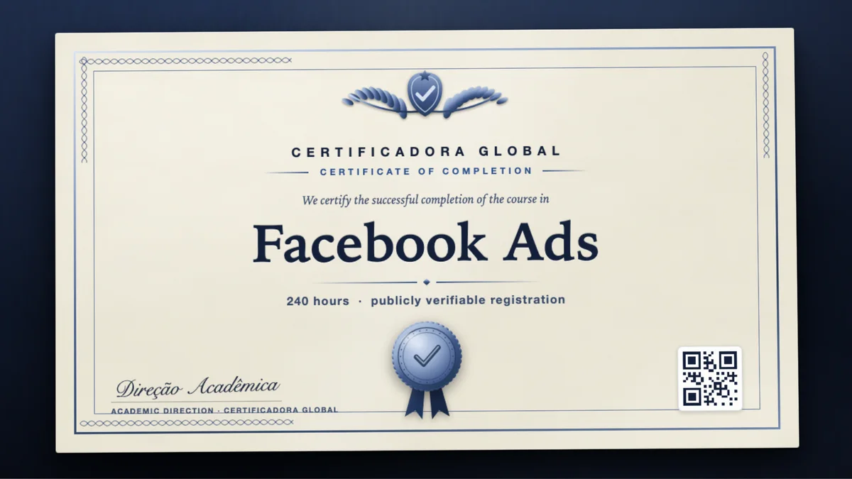 Cover of the Facebook Ads course