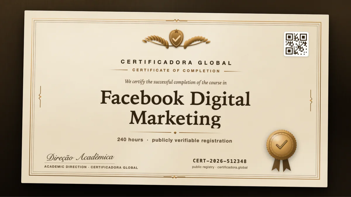 Cover of the Facebook Digital Marketing course