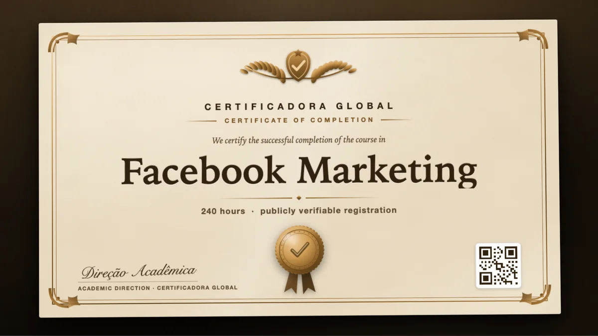 Cover of the Facebook Marketing course