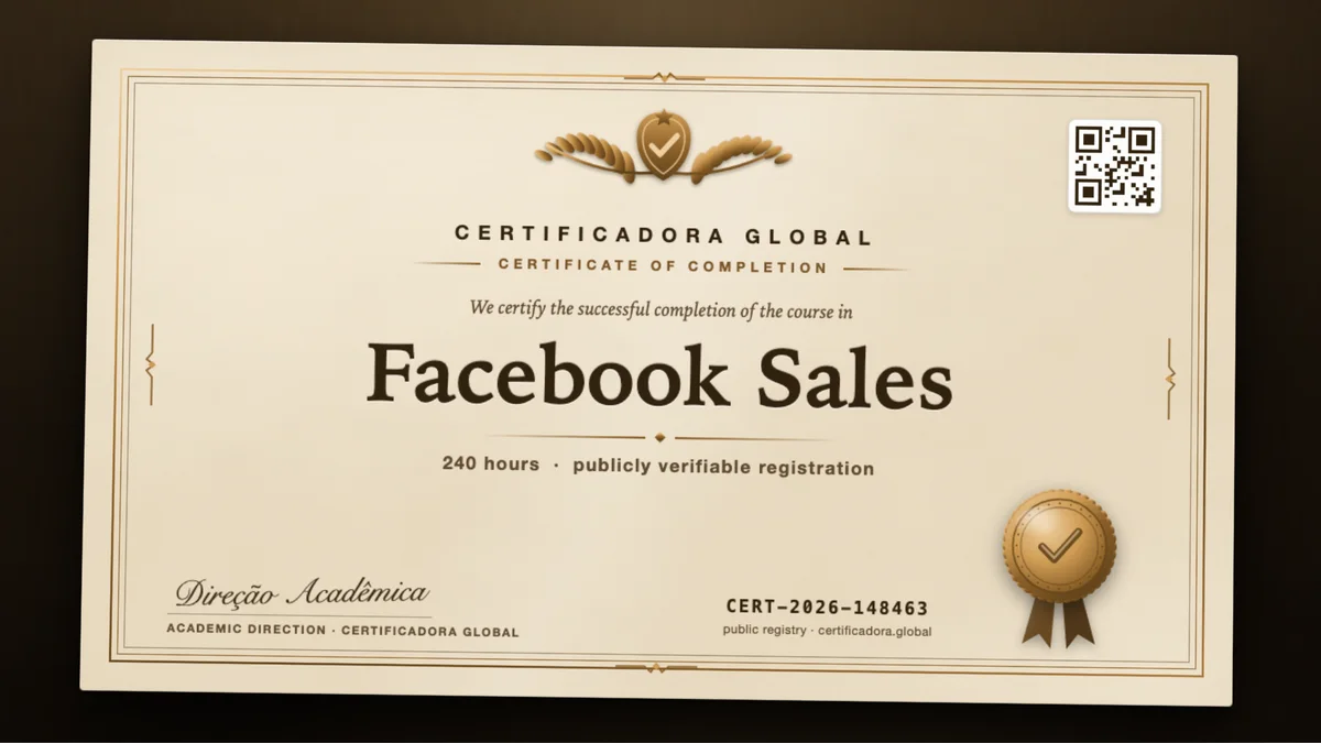 Cover of the Facebook Sales course