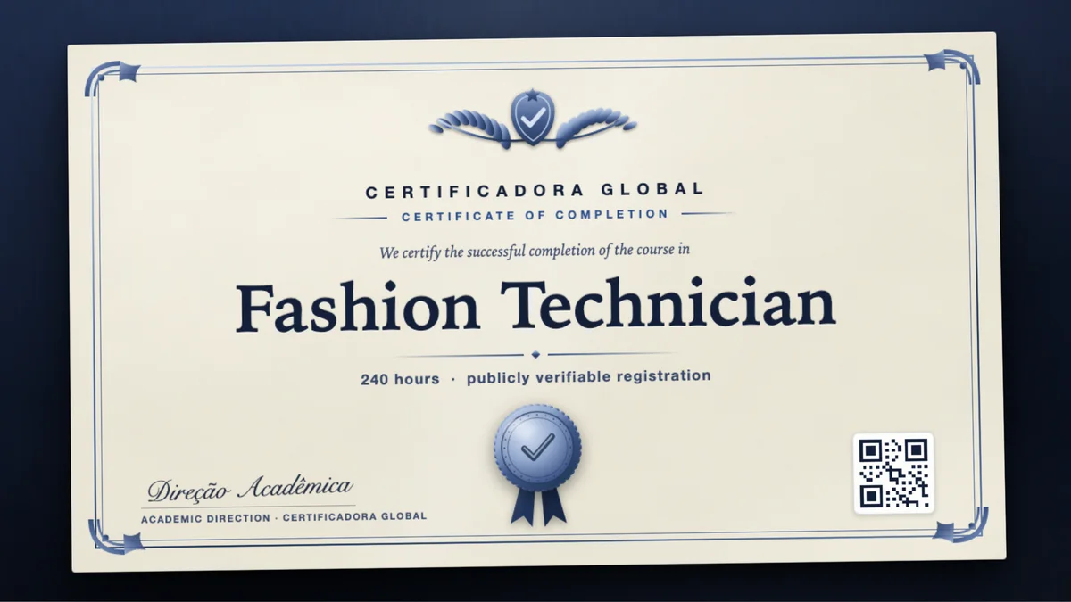 Cover of the Fashion Technician course