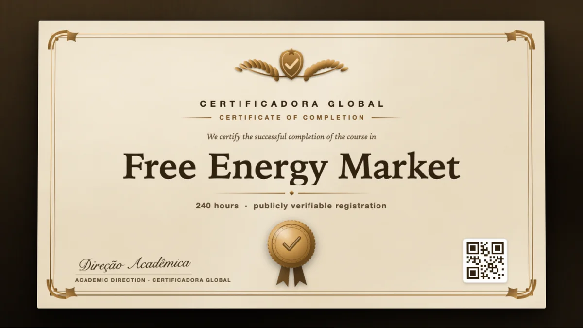 Cover of the Free Energy Market course