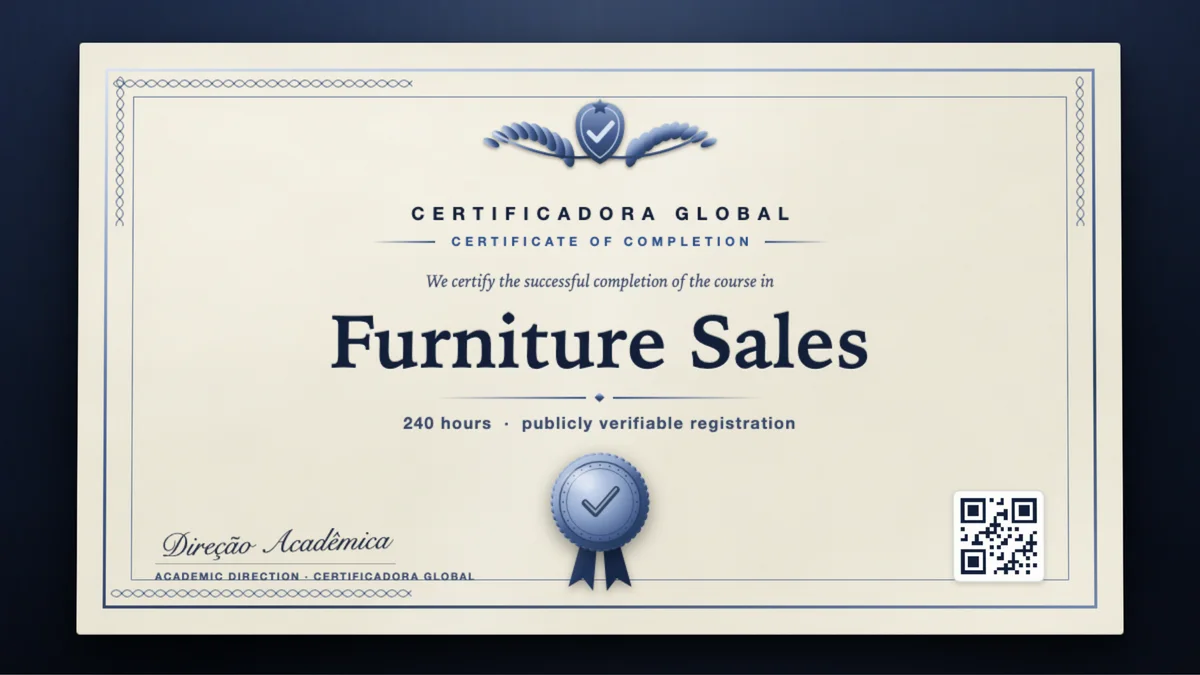 Cover of the Furniture Sales course