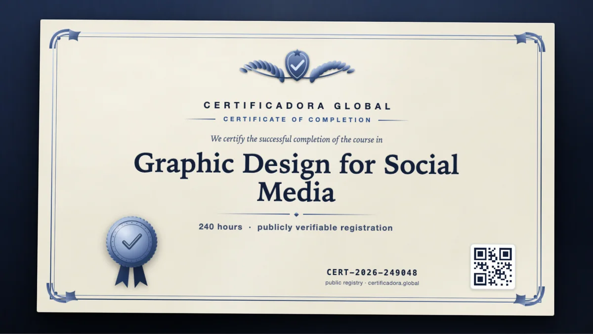 Cover of the Graphic Design for Social Media course