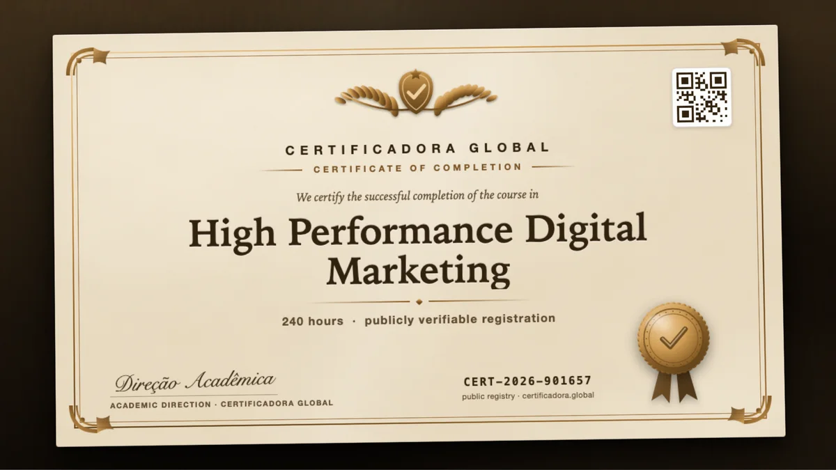 Cover of the High Performance Digital Marketing course