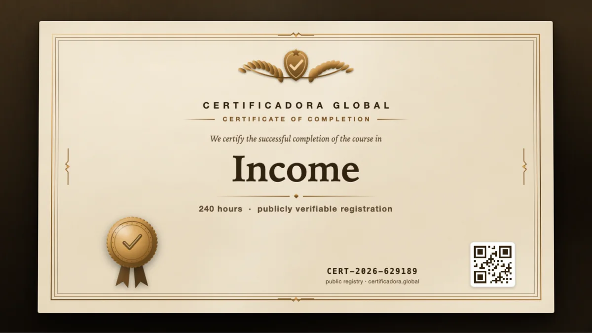 Cover of the Income course