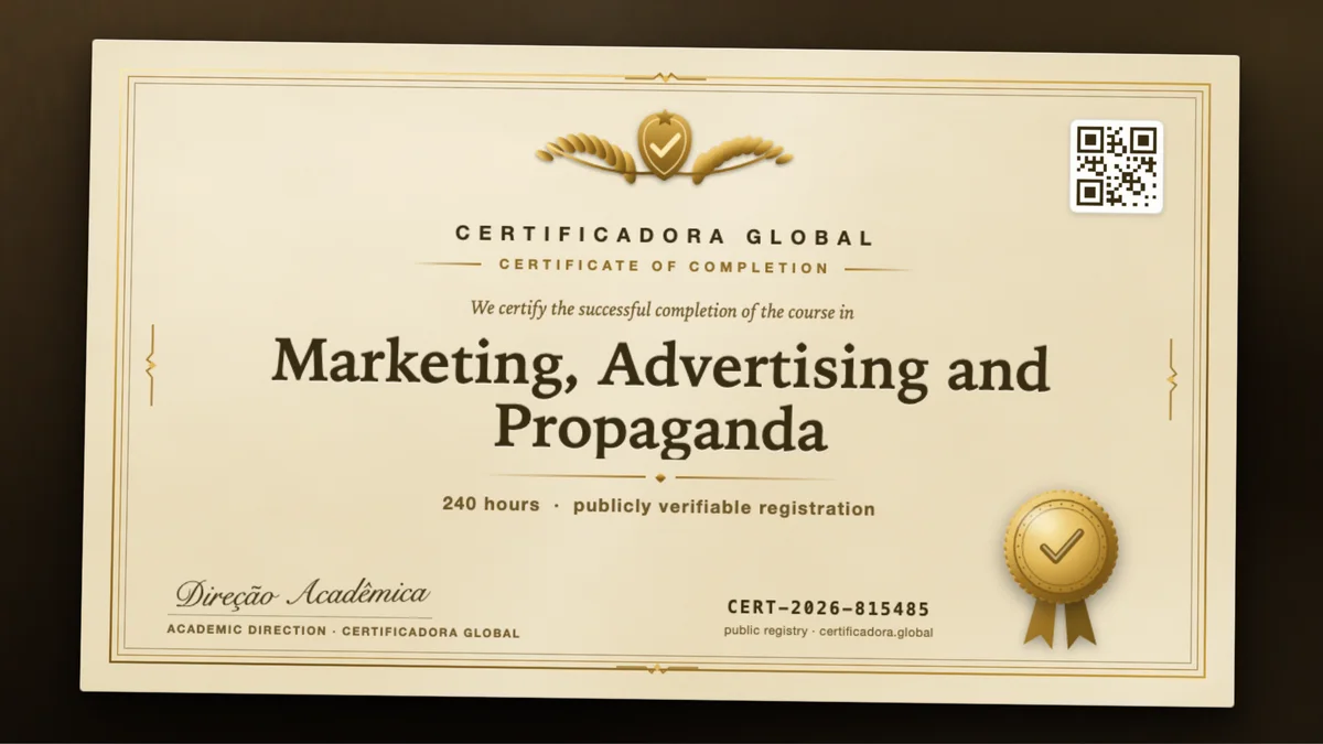 Cover of the Marketing, Advertising and Propaganda course