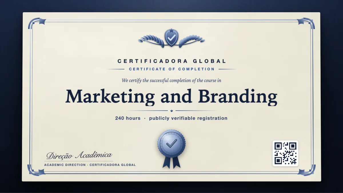 Cover of the Marketing and Branding course
