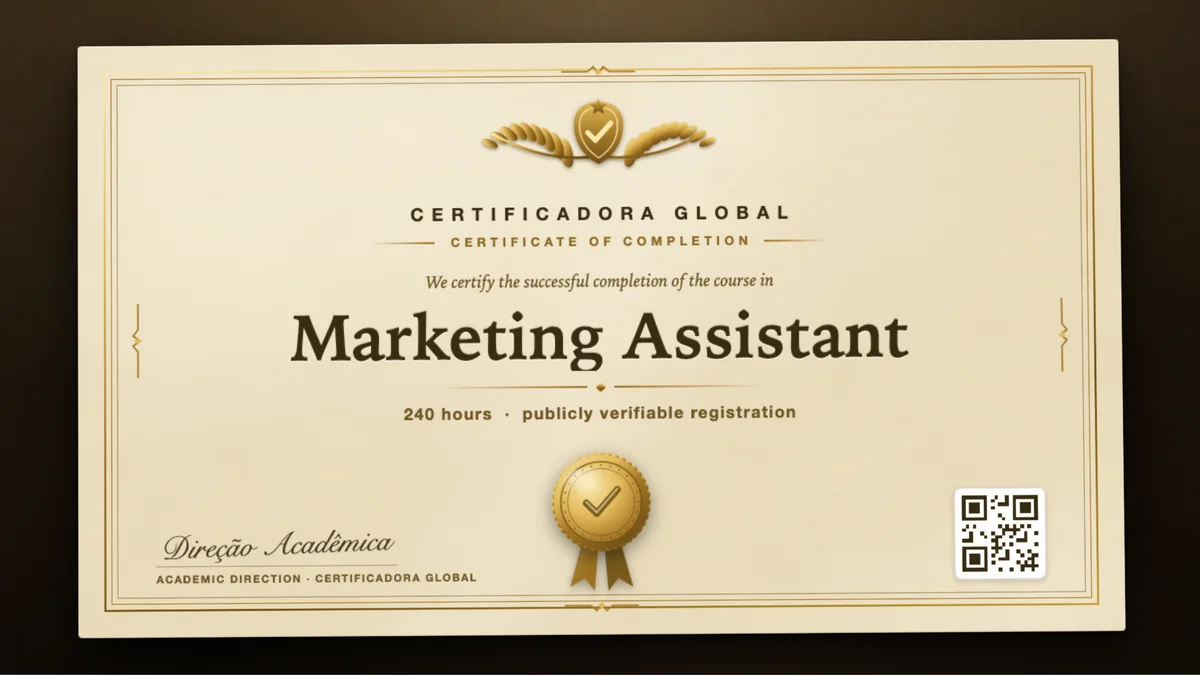 Cover of the Marketing Assistant course