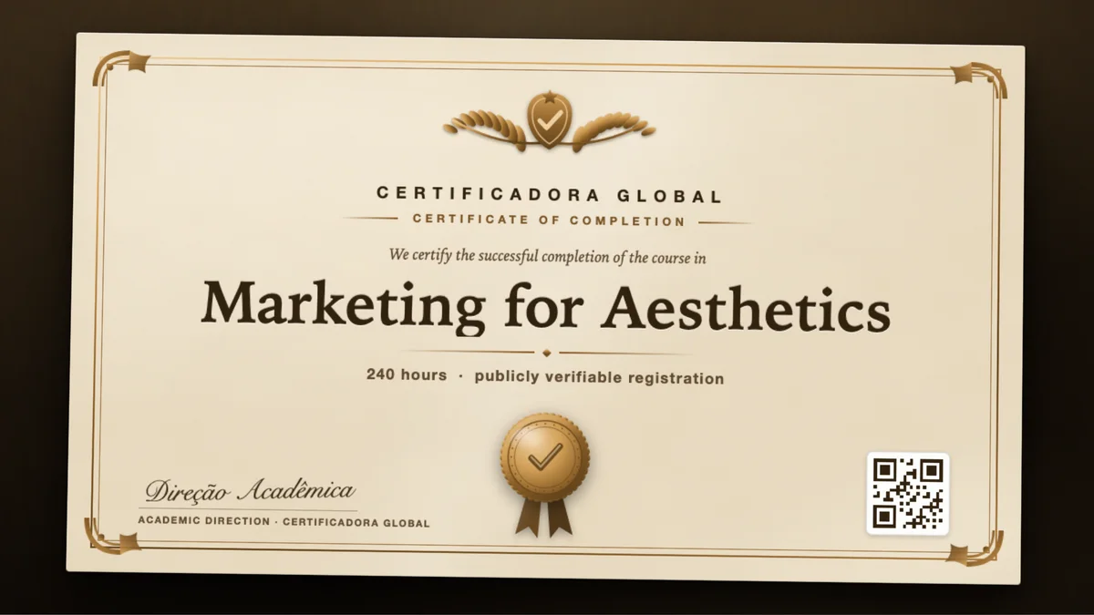 Cover of the Marketing for Aesthetics course