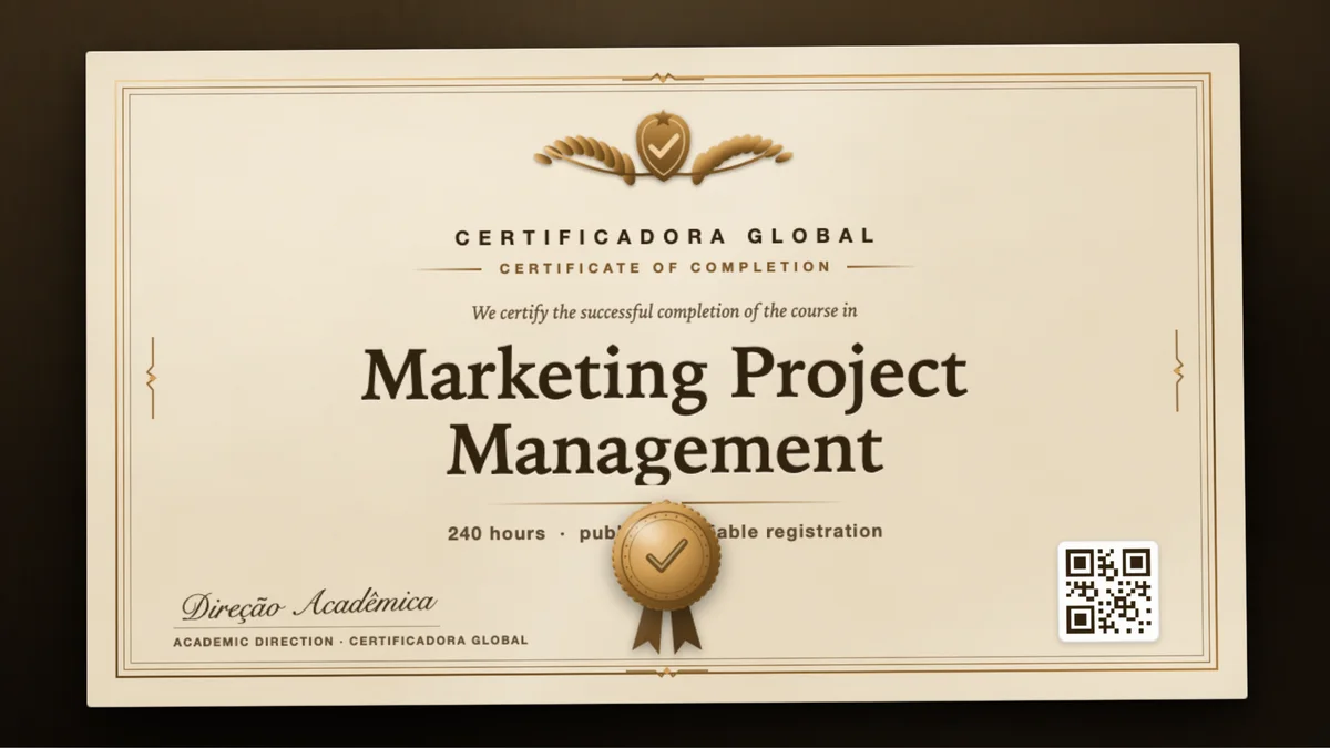 Cover of the Marketing Project Management course