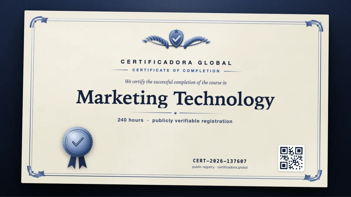 Cover of the Marketing Technology course