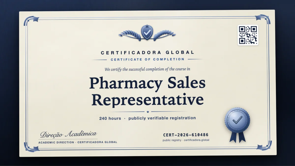 Cover of the Pharmacy Sales Representative course