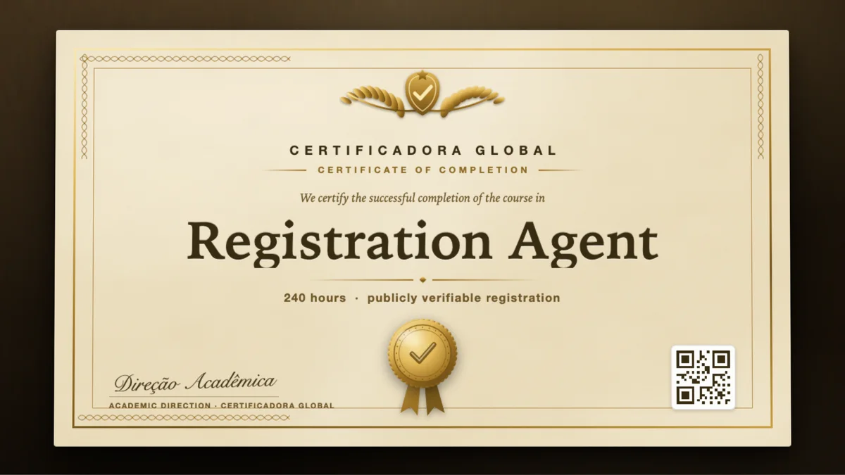 Cover of the Registration Agent course