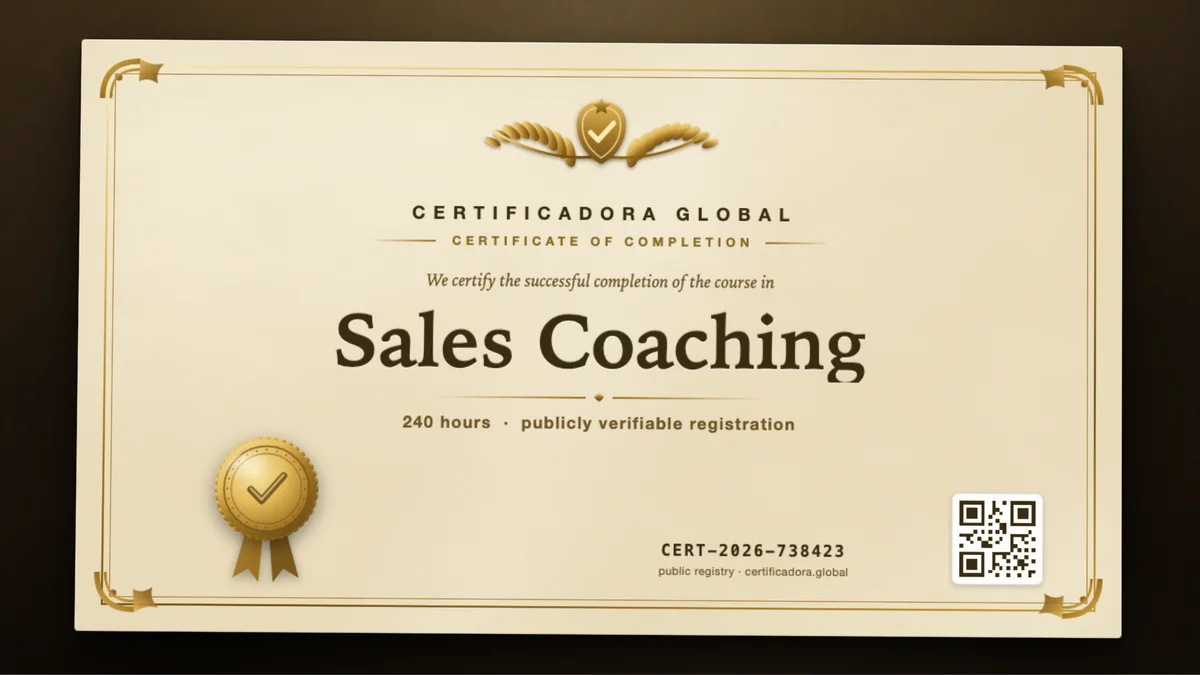 Cover of the Sales Coaching course
