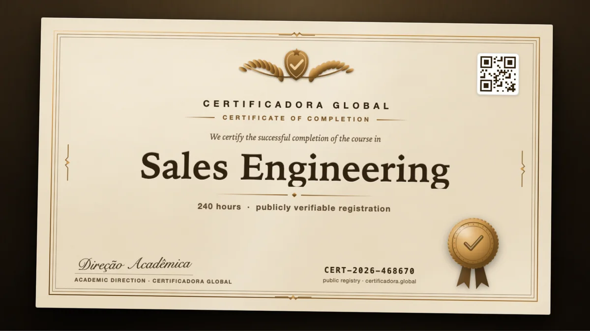 Cover of the Sales Engineering course