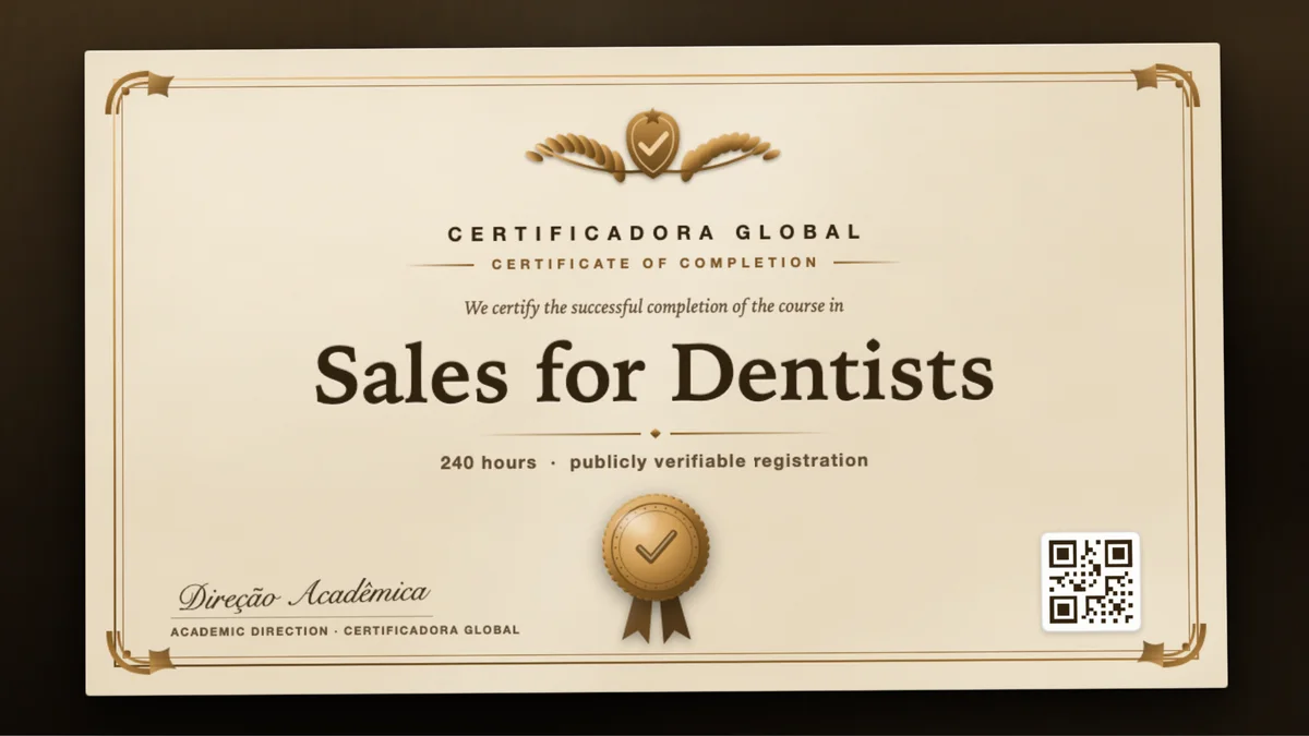 Cover of the Sales for Dentists course