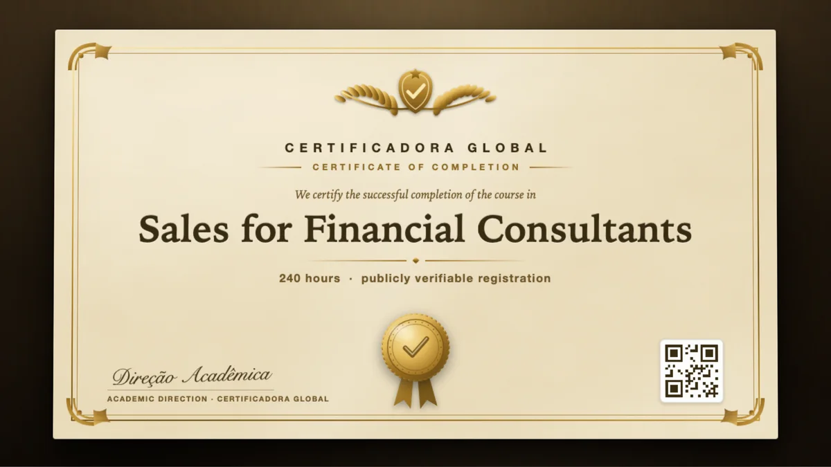 Cover of the Sales for Financial Consultants course