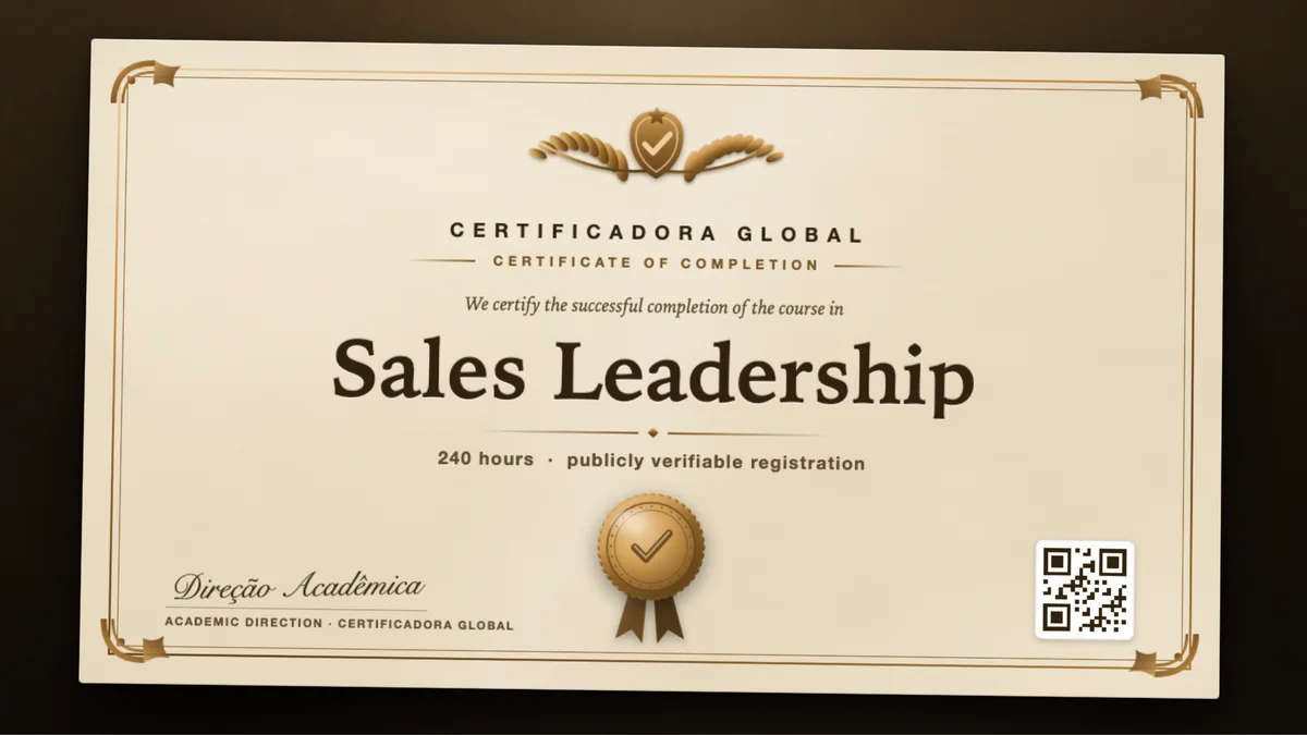 Cover of the Sales Leadership course