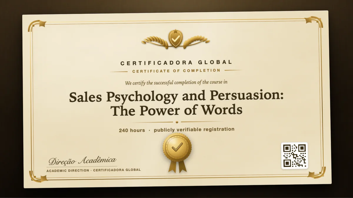 Cover of the Sales Psychology and Persuasion: The Power of Words course