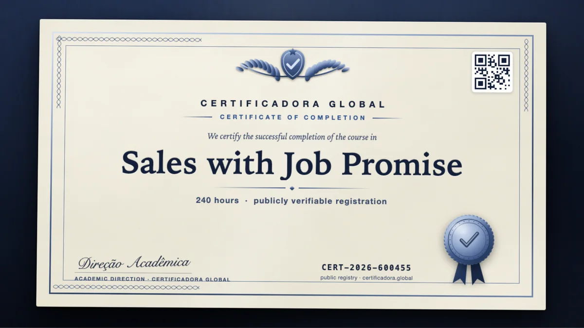 Cover of the Sales with Job Promise course