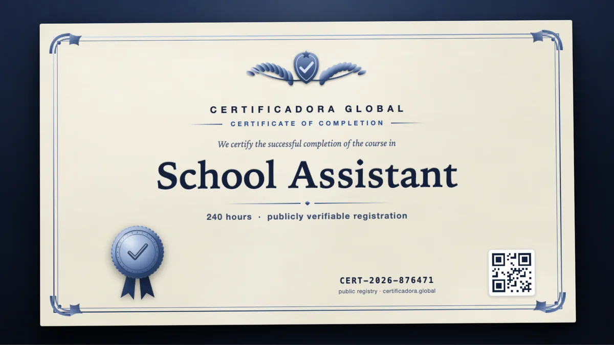 Cover of the School Assistant course