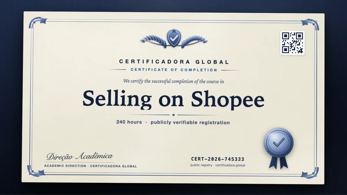 Cover of the Selling on Shopee course