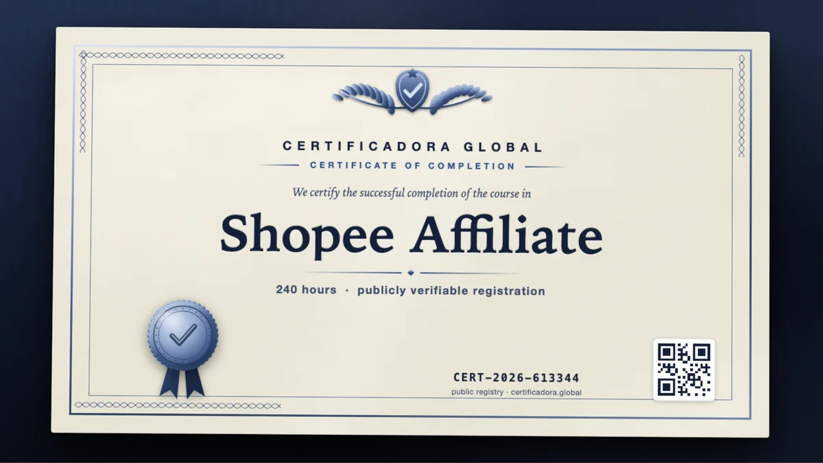 Cover of the Shopee Affiliate course