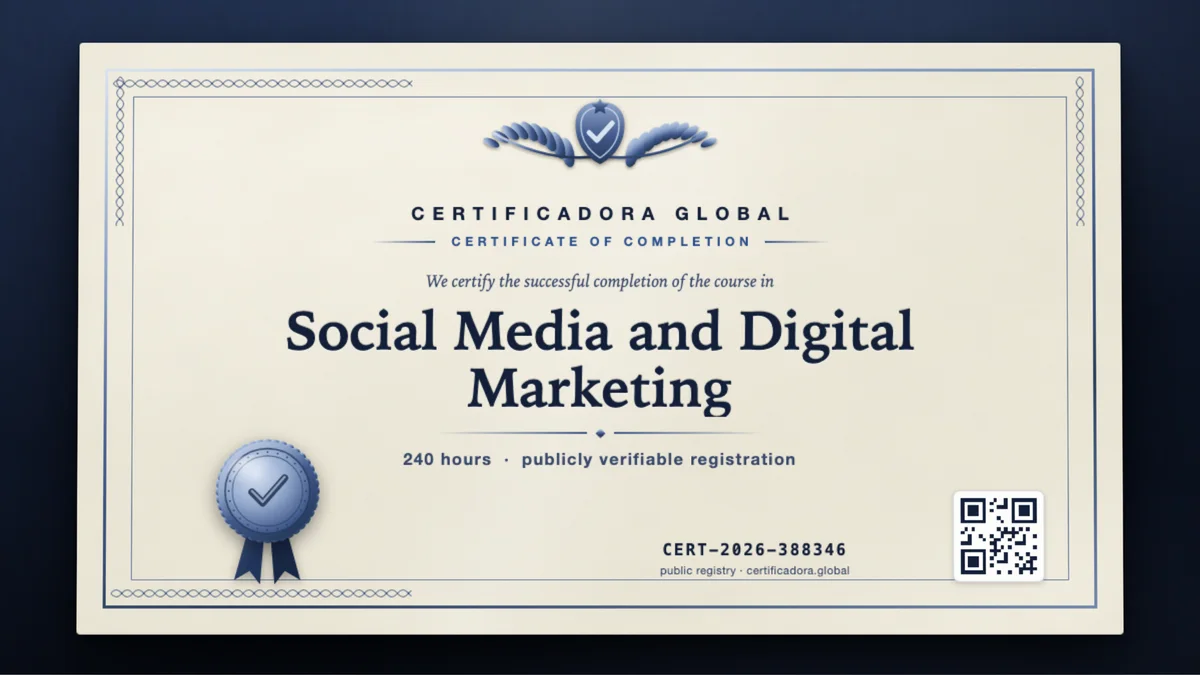 Cover of the Social Media and Digital Marketing course