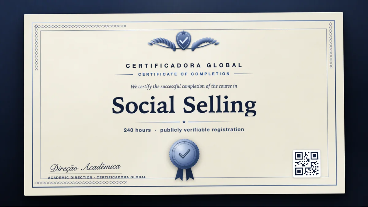 Cover of the Social Selling course