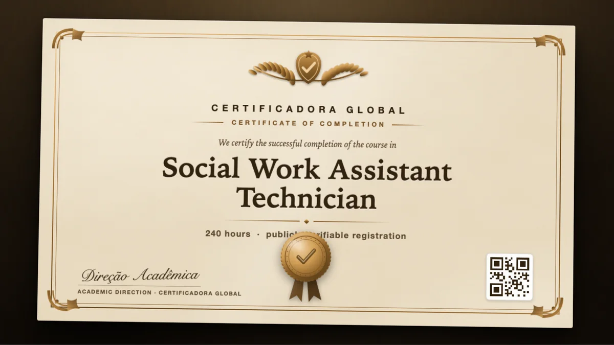 Cover of the Social Work Assistant Technician course