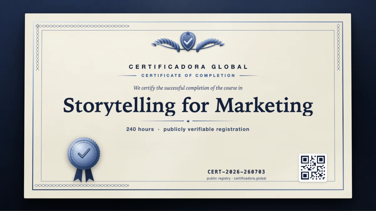 Cover of the Storytelling for Marketing course