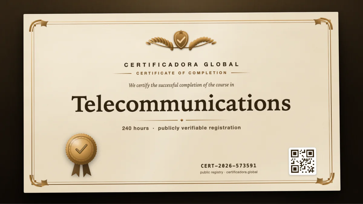 Cover of the Telecommunications course