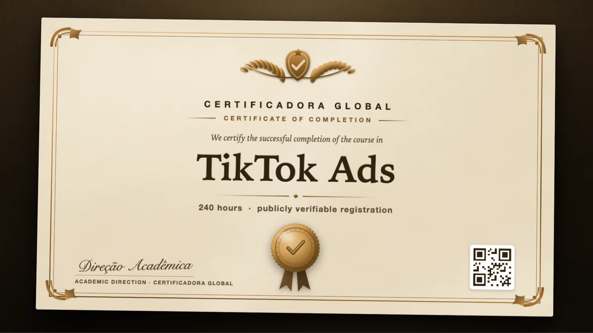 Cover of the TikTok Ads course