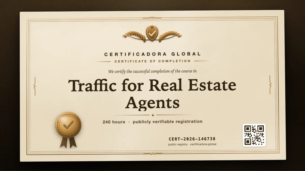 Cover of the Traffic for Real Estate Agents course