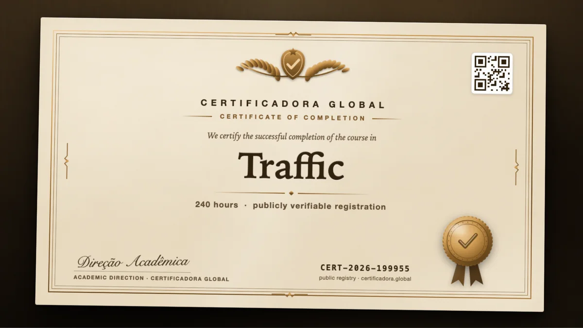 Cover of the Traffic course