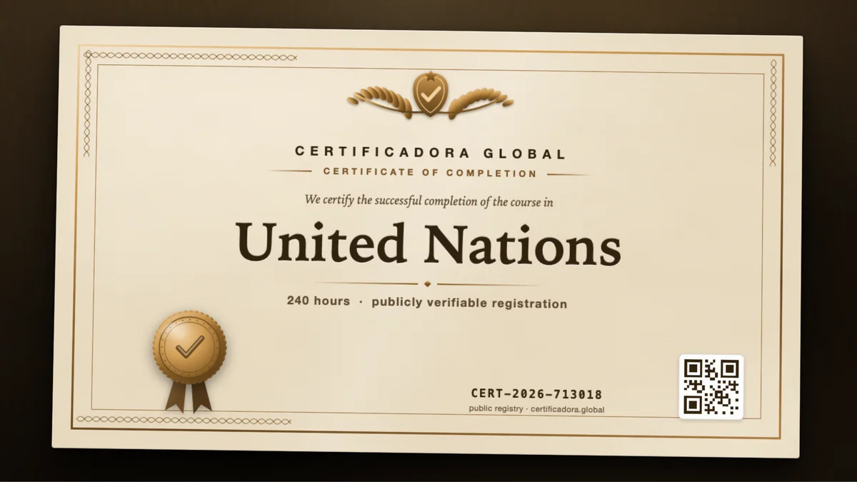 Cover of the United Nations course