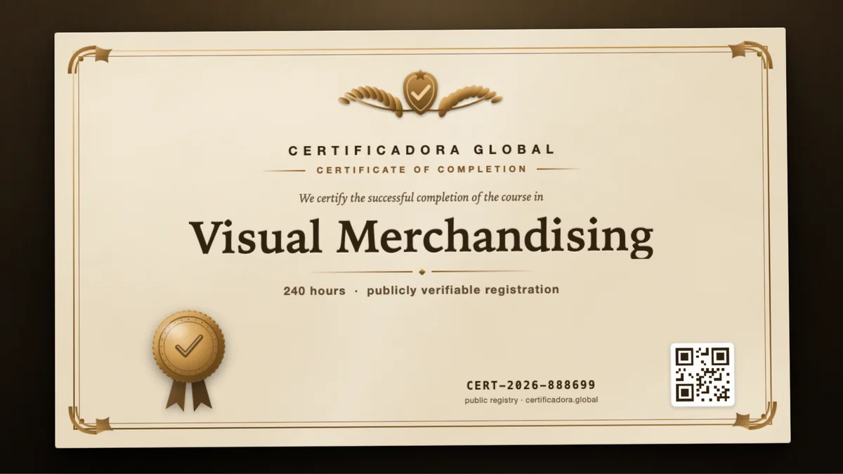 Cover of the Visual Merchandising course