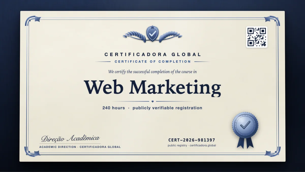 Cover of the Web Marketing course