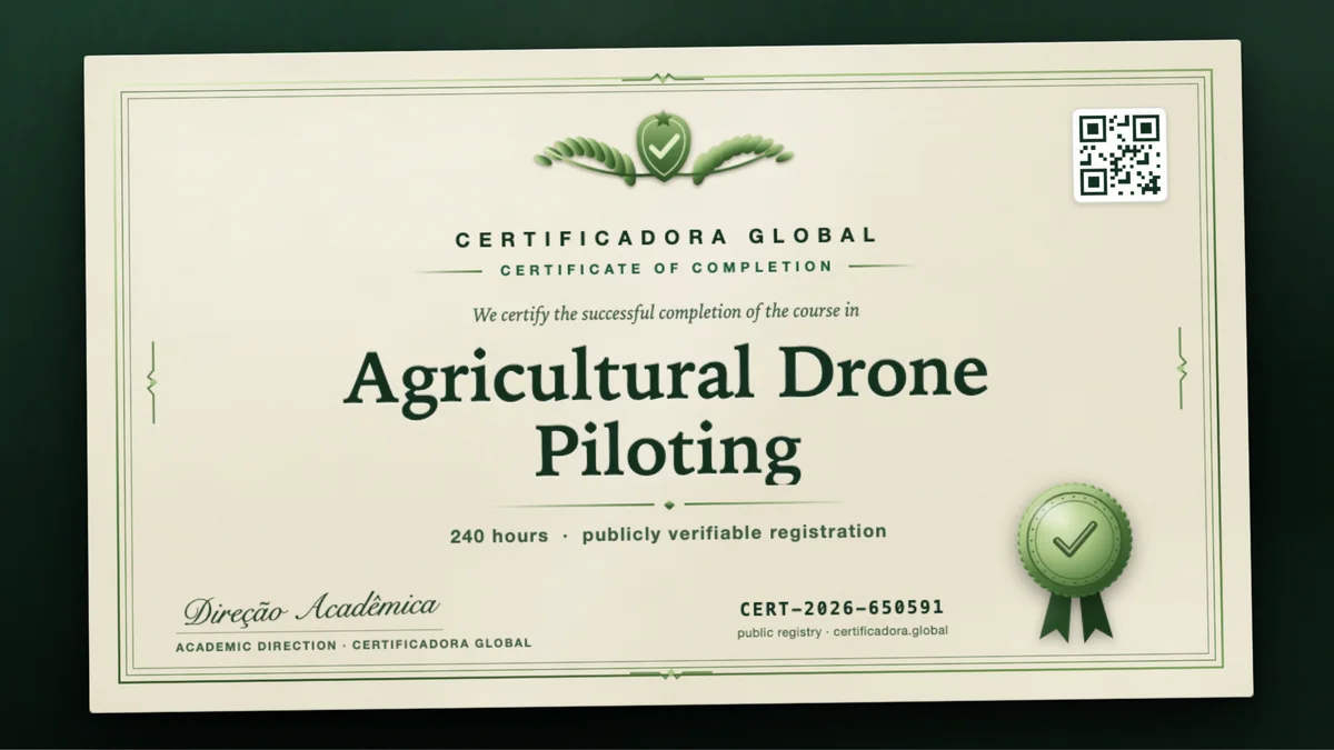 Cover of the Agricultural Drone Piloting course