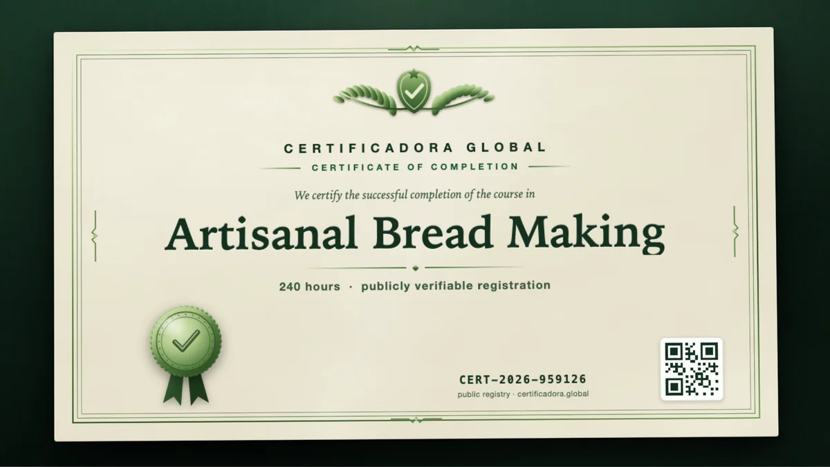 Cover of the Artisanal Bread Making course