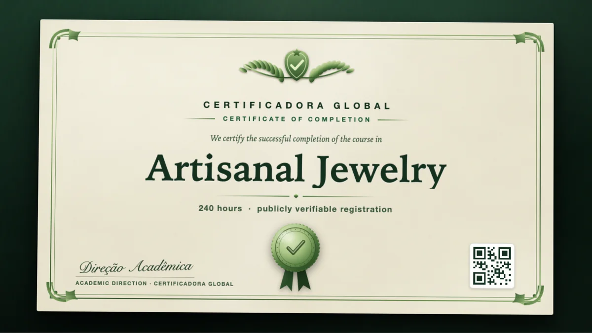 Cover of the Artisanal Jewelry course