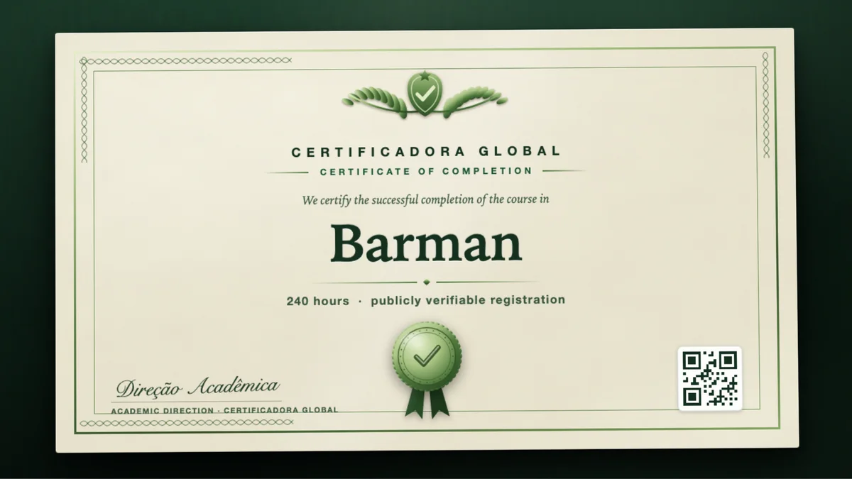Cover of the Barman course