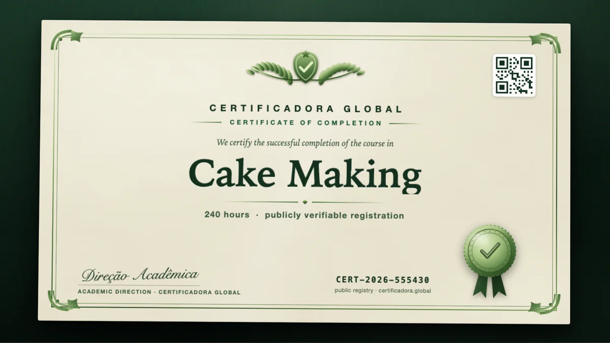 Cover of the Cake Making course