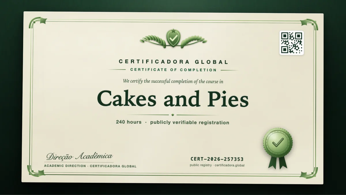 Cover of the Cakes and Pies course