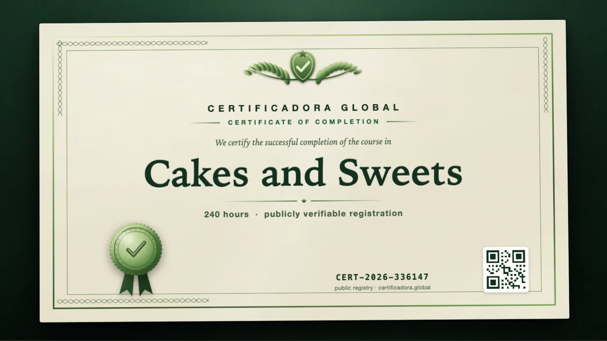Cover of the Cakes and Sweets course